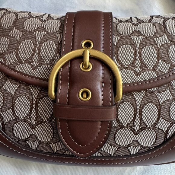 COACH Soho Flap Bag in Crystal Signature Jacquard - Picture 15 of 15